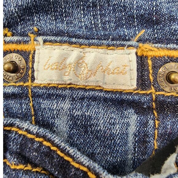 Vintage Y2K Baby Phat Jeans Womens 9 Juniors Blue Faded Low Rise Flare Stretch - Picture 5 of 16
